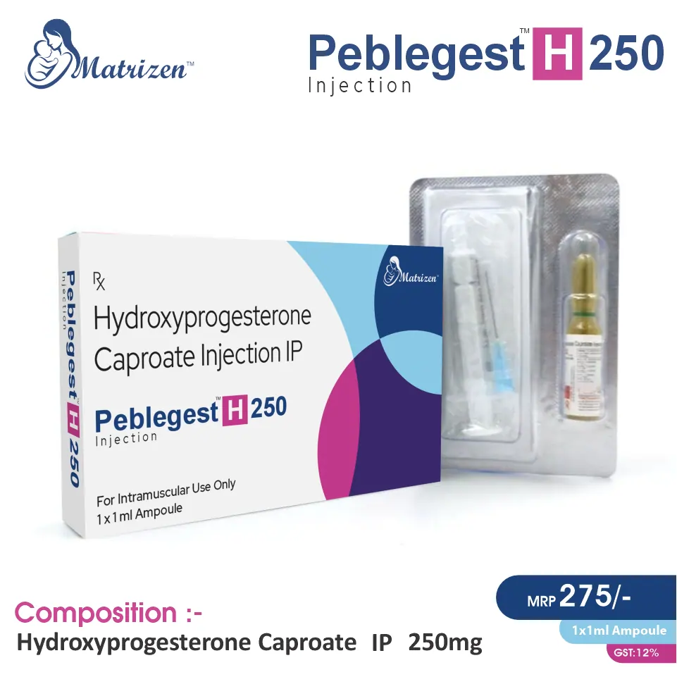 Hydroxyprogesterone (250mg) at best price in PCD Pharma Franchise for contraceptive care and health.